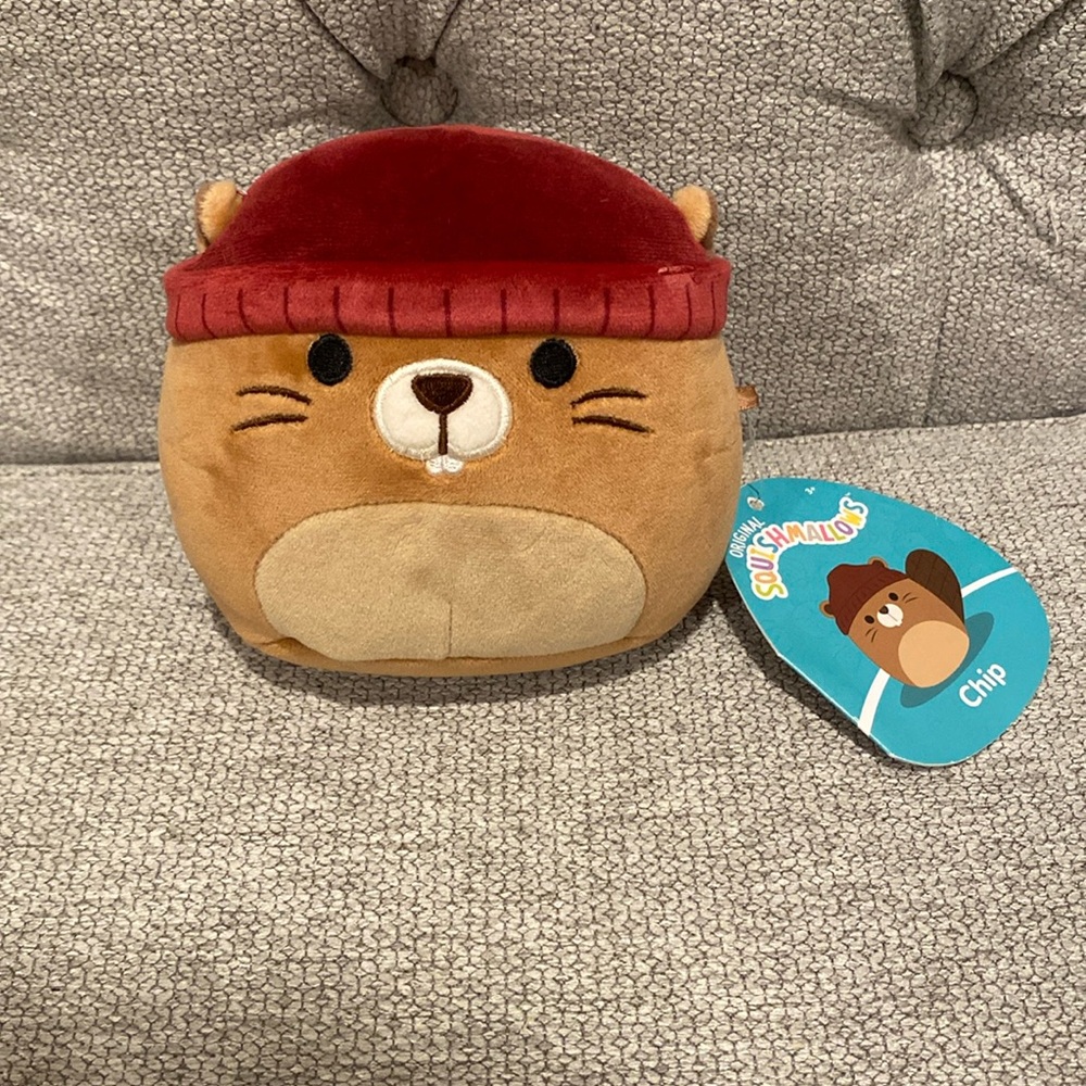 NWT! 5” Chip the Beaver Squishmallow    squishmallows plush stuffed animals toys